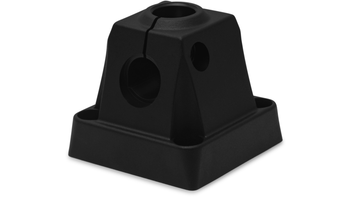 Socle pour luminaires Waldmann, plastique, noir