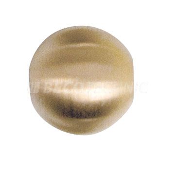 Fermoir en forme de boule avec changement méchanique , acier fin doré Ø 10 mm
