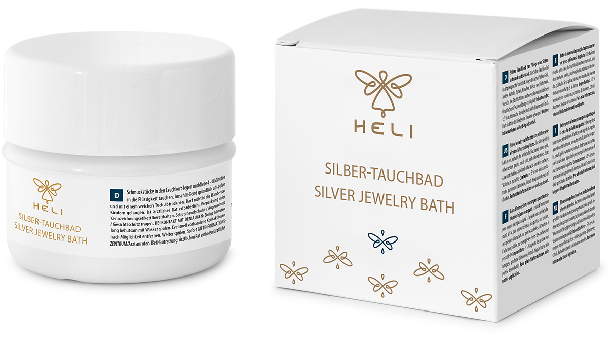 Heli bain pour l'argent, avec panier de rinçage, 150 ml