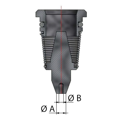 Pavix tasseaux en acier T33, non-percé, Ø extérieur 1,80 mm, pour Pavix