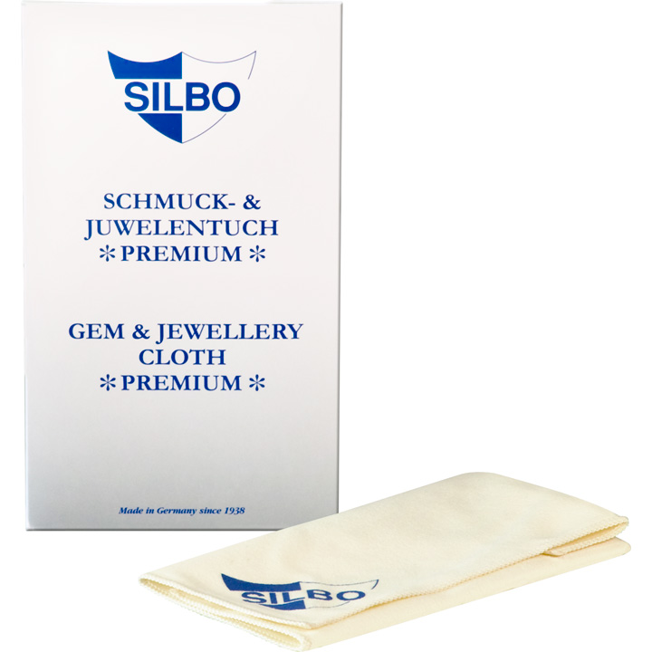 Silbo chiffon pour gemmes et bijoux Premium, microfibre, 24 x 20 cm