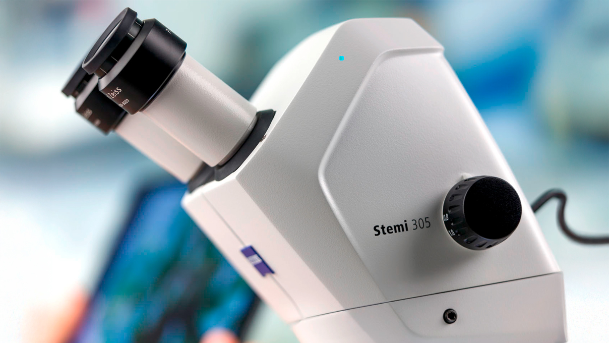 Zeiss Stemi 305 cam W, corps de microscope avec caméra 4 mégapixels et WLAN