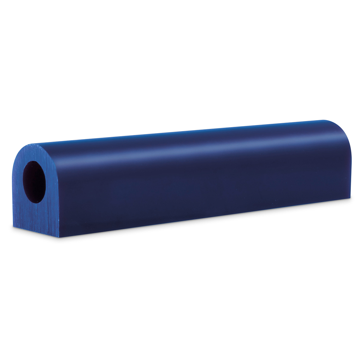 Tube en cire, 25 x 27 mm, en form chevalière, bleu, mou